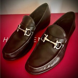 Salvatore Ferragamo “Mason” Loafers in Pebble Calf Sz. 11.5D